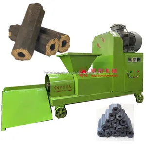 2t/day sawdust rice husk peanut shell briquette production line for biomass charcoal making