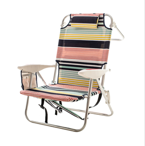 Chaise de plage extérieure pliante Portable chaise longue pour intérieur extérieur jardin Camping plage <span class=keywords><strong>chaises</strong></span> pliables <span class=keywords><strong>4</strong></span> positions - Product Image 5