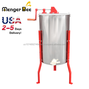 Menger Bee USA Stock Manual Honey Extractor 3 Frames Centrifuge Machine Beekeeping SS Honey Separator Easy Operate Honey - Product Image 1