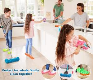 <span class=keywords><strong>Microfibre</strong></span> vadrouille chaussures nettoyage sol chaussures Chenille maison tissu nettoyage pantoufles couverture réutilisable couvre-chaussures vadrouille pantoufles - Product Image 4