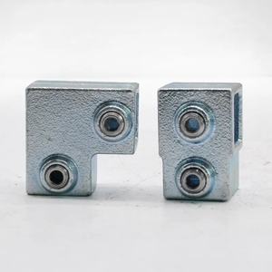 40x40mm ống vuông kết nối mảnh mạ điện khuỷu tay ba chiều Ống Vuông cố định doanh - Product Image 2