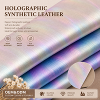 Simili cuir synthétique tissé gaufré froissé en PU coloré de 1,0 mm résistant