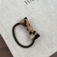 Élastiques à cheveux Tengxing Fashion Bowknot Series, sans dommages, haute élasticité, imprimé léopard, en acétate, pour filles