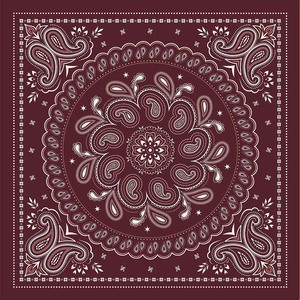 70x70cm Paisley Print Polyester Bandana <b>Scarf</b> <b>Square</b> Satin Neck <b>Scarves</b> for Women Spring Summer Autumn - Product Image 4