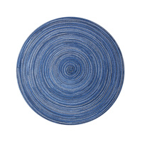 Set de table rond en lin texturé, épais, résistant à la chaleur, pour la décoration de table à manger à la maison ou au restaurant