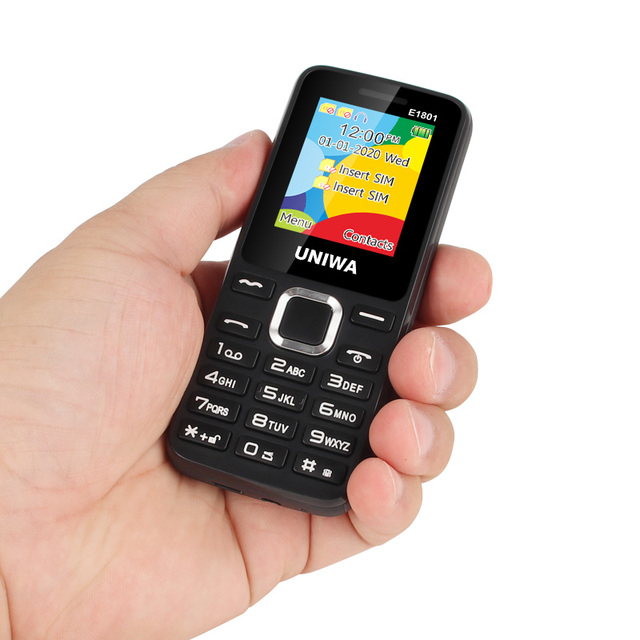 E1801 Customization Mobile Phone Unlocked FM Radio Original Big Button Keypad Bar Old Simple Classic GSM 2G Mobail Phone