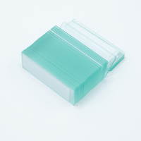 Biology Lab Disposable Frosted Transparent Pre-Cleaned 25.4x76.2mm Microscope Glass Slide One End Both Side OEM Customizable