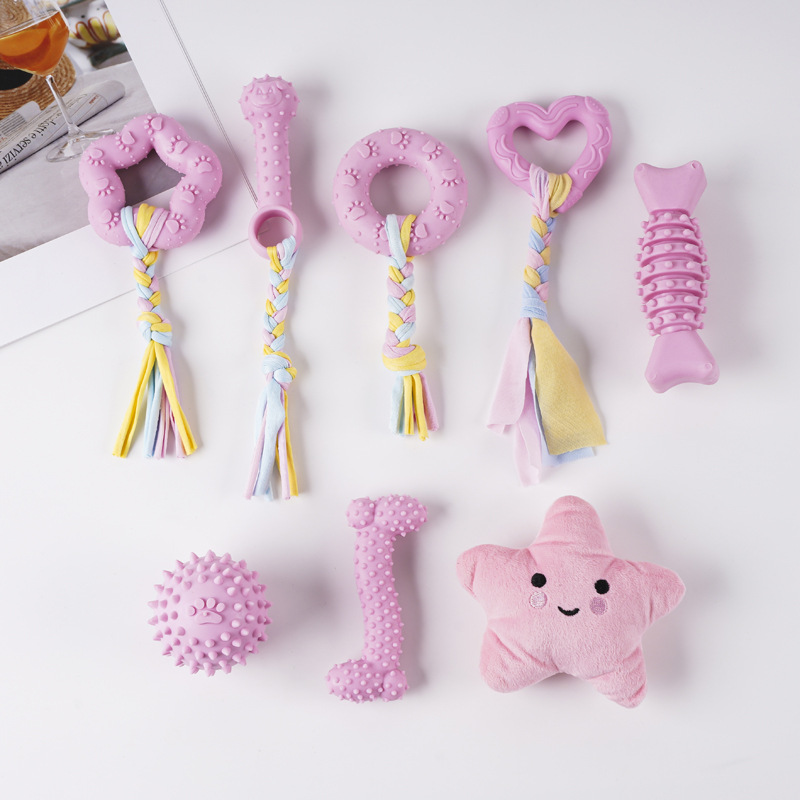 Set rosa de ocho piezas, 350g