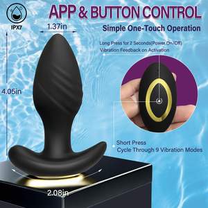 Draadloze App Controle Mannelijke Prostaat Massager Butt Plug Vibrators G P Spot Stimulatie Roterende Anale Vibrator Voor Koppels Games - Product Image 5