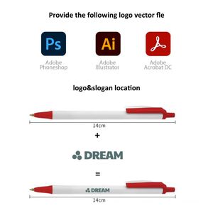 Promotional Business <b>Retractable</b> ABS Customized Gift Durable Silk Screen Printed Custom Color Ballpoint <b>Pen</b> with Custom Logo - Product Image 3