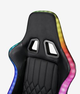 Silla Gamer Ergonómica y Económica con Ruedas, Colorida, la Mejor Silla Gamer OEM para el Hogar y la Oficina, Deportiva, con Altura Ajustable, Iluminación RGB y LED - Product Image 2