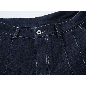 Jeans da <span class=keywords><strong>Uomo</strong></span> all'Ingrosso a Vita Media con Gamba Larga Plissettata in Denim - Product Image 5
