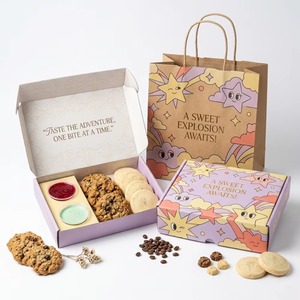 Boîtes pliantes en papier alimentaire personnalisées écologiques pour envois postaux, pâtisseries, gâteaux, biscuits et plus - Product Image 2