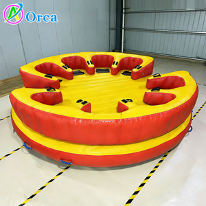 <span class=keywords><strong>Coussin</strong></span> <span class=keywords><strong>flottant</strong></span> gonflable de haute qualité, toboggan aquatique, jeux aquatiques confortables, canapé UFO fou rempli d'eau, <span class=keywords><strong>bateau</strong></span> remorquable Twister - Product Image 5