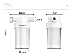 <span class=keywords><strong>Filtro</strong></span> per <span class=keywords><strong>Rubinetto</strong></span> Domestico con Tripla Filtrazione PP, Depuratore per Acqua Dura per <span class=keywords><strong>Cucina</strong></span>, Bagno e Doccia - Product Image 2