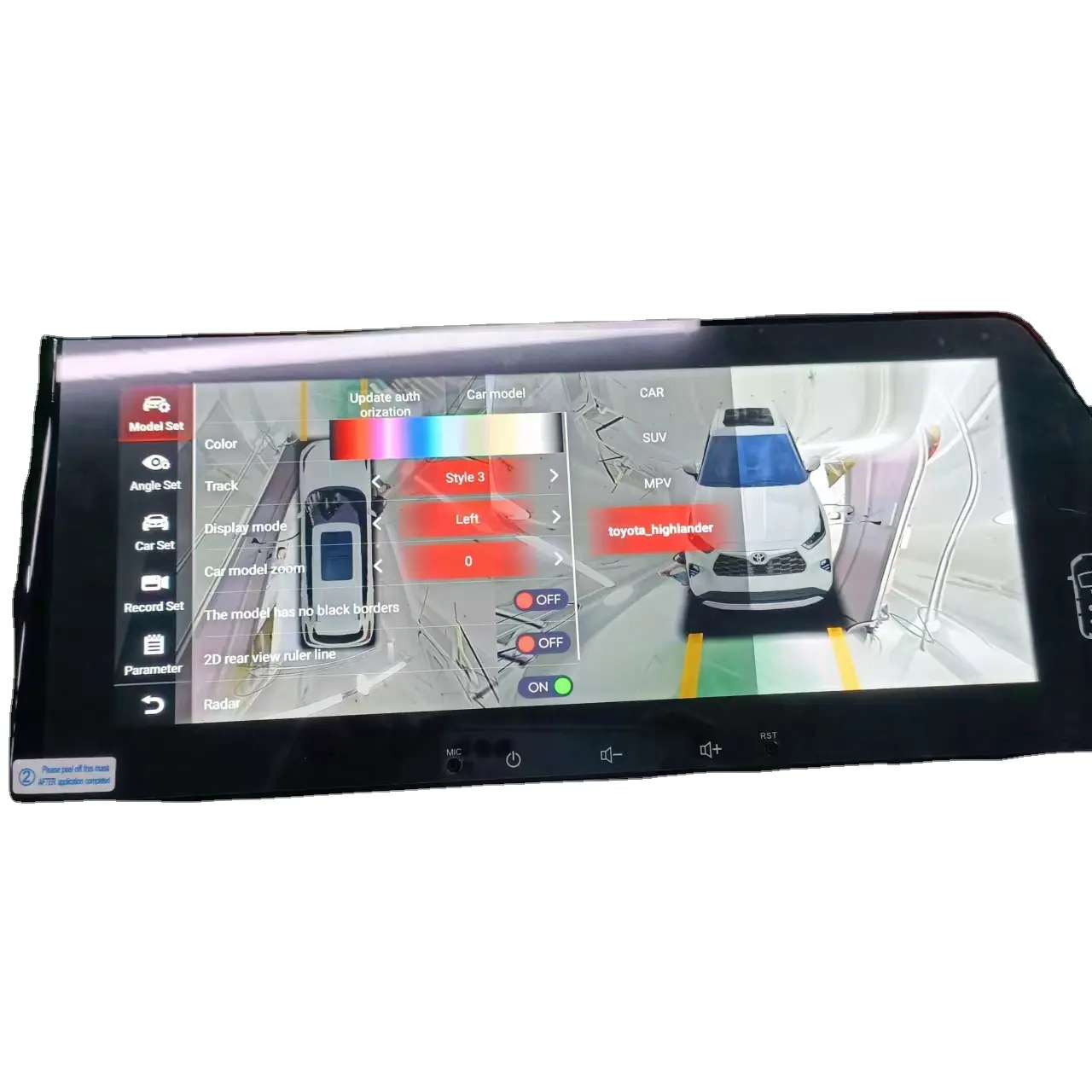 Pemutar DVD mobil, pemutar Multimedia navigasi GPS Android 10 9 inci 2 + 32G 720P 3D 360 tampilan kamera sistem parkir