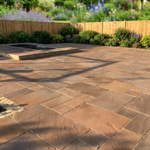 High Quality Sandstone Flag Slabs Machine Cut Rustic Natural Finish Outdoor <b>Paving</b> <b>Stones</b> at Wholesale Price - Product Image 6