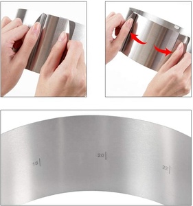 Molde Ajustable de Acero Inoxidable para Tartas de 6 a 12 Pulgadas, Collar para Tartas de Mousse de 5.5 x 394 Pulgadas, Herramienta para Hornear con Láminas de Acetato - Product Image 3