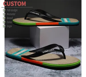 2024 new flip-flops men's summer casual Korean men's sandals and slippers non-slip outro slippers men's wholesale