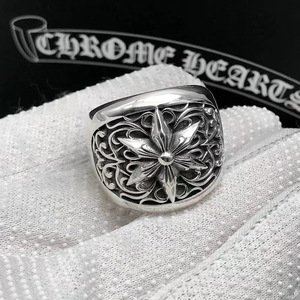 Vente en gros d'usine, bagues en forme de croix en chrome éternel de style hip-hop punk pour couples, version électro-plaquée de haute qualité - Product Image 3