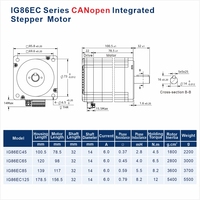 Moteur pas à pas hybride Nema 34 86mm à boucle fermée biphasée avec driver et encodeur 4096PPR pour bras robotiques et systèmes de portique