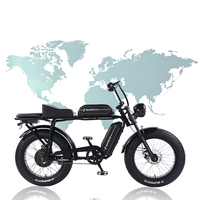 Vélo tout-terrain électrique à pneus larges de 20 pouces Vélo de montagne électrique 48V1500W Vélo électrique urbain 48V500W