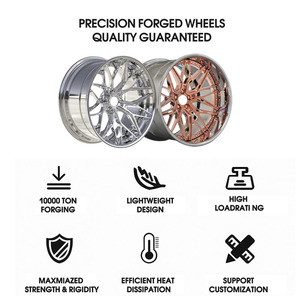Jantes forgées 5x114.3 26 <span class=keywords><strong>pouces</strong></span> concaves à déport profond, accessoires <span class=keywords><strong>pour</strong></span> pneus, chrome, 3 pièces, jantes de voiture de tourisme à verrouillage de <span class=keywords><strong>jante</strong></span> - Product Image 3
