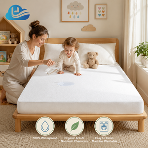 <span class=keywords><strong>Housse</strong></span> <span class=keywords><strong>de</strong></span> matelas imperméable en coton doux Cloudland, en tissu éponge polyester certifié OEKO-TEX, approuvé GOTS, silencieux, bio - Product Image 1