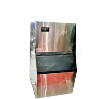 Máquina de Hielo en Cubos Comercial de Acero Inoxidable, Máquina Automática para Hacer Hielo para Restaurantes, Cafeterías y Negocios