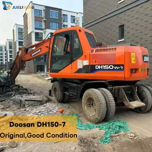 Excavatrice sur pneus <span class=keywords><strong>d</strong></span>'<span class=keywords><strong>occasion</strong></span> Doosan DH150W-7 DH150W DX150W DX150LC, équipement de construction <span class=keywords><strong>d</strong></span>'<span class=keywords><strong>occasion</strong></span> fabriqué en Corée - Product Image 1