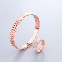 Ensemble de bijoux tendance : collier, bracelet, boucles d'oreilles et bague, plaqué or 18 carats, cuivre, zircon, unisexe, longueur réglable, usage quotidien, marque FREDA