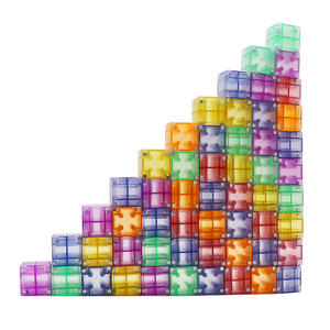 Wellbbplay 20 cái Magic Cubes trẻ em 'giáo dục câu đố với nam châm khối xây dựng từ khối gạch xây dựng đồ chơi - Product Image 3