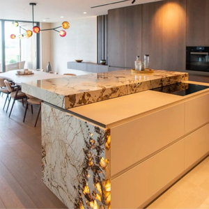 Piani Cucina di Lusso in Quarzite Brasiliana Pandora, Top per Vanità, Piani per Tavoli, Pietra Naturale Traslucida per Isole - Product Image 3