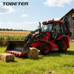 Tobeter Factory Hot Sale Chinês Retroescavadeira Mini Carregadeiras 8800Kg 4X4 Digger Com Carregador - Product Image 2