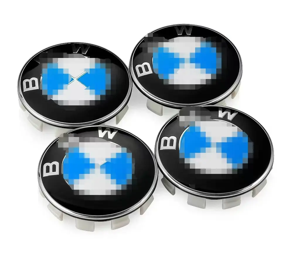 Auto-Radnaben-Zentrum-Kappen-Überzüge Emblem 56 mm 68 mm für E46 E36 E39 Embleme Auto-Logo individuelles Logo blau weiß schwarz weiß