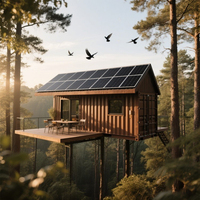 40 pies Cápsula inteligente con energía solar Cabina espacial Casa pequeña Cápsula espacial Casa con remolque