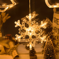 LED Weihnachtsbeleuchtung Saugnapf-Fensterdekoration Weihnachtsbaum-Lichterkette Sternenlichter IP44 Zertifiziert 2000K