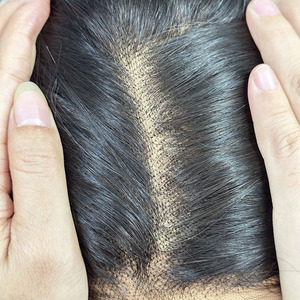 Peluca de Cabello Humano 100% con Encaje HD 5x5, Cabello Virgen con Parte Superior de Encaje HD, Peluca sin Pegamento con Ondas Corporales de 24 Pulgadas, Línea de Cabello con Nudos Pequeños - Product Image 3