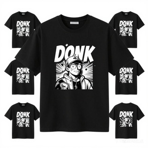 T-Shirt Nera Personalizzata 100% Cotone con Stampa Grafica per Articoli Promozionali - Product Image 1