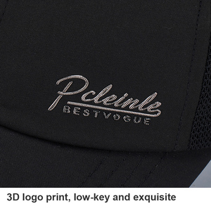 Gorra de béisbol de malla con protección solar al por mayor para hombre y mujer, de secado rápido, transpirable, deportiva, para exteriores, tipo trucker con logo 3D - Product Image 4