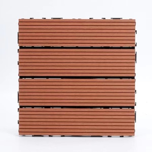 Diseño moderno WPC impermeable al aire libre cubierta de azulejos cuadrados de madera plástico compuesto cubierta piso para jardín sala de estar Baño - Product Image 2