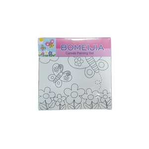 Bomeijia DIY Kids <span class=keywords><strong>Art</strong></span> <span class=keywords><strong>Set</strong></span> 20*20cm kéo dài <span class=keywords><strong>canvas</strong></span> với bàn chải cho bức tranh đồ dùng học tập - Product Image 6