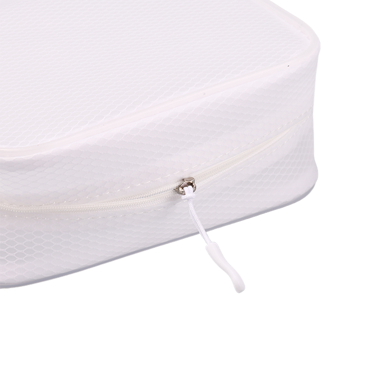 Simple portable travel semi-transparent EVA frosted cosmetic bottle storage makeup bag case