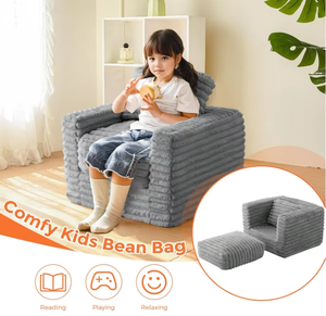 Factory Custom Soft Toddler Couch Chair <b>Sofa</b> for Playing Living Room Playroom Bedroom Modern Design High Density <b>Foam</b> - Product Image 4