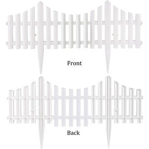 Plastic Fencing PVC Gardening White Hedge Fence Decorative Patio Garden Project Home Decors - Product Image 3