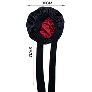 <span class=keywords><strong>หมวก</strong></span>คลุมผมผ้าซาตินเนื้อนุ่มพิมพ์โลโก้ได้ พร้อมสายผูกยาว <span class=keywords><strong>หมวก</strong></span>นอนสองชั้น สำหรับผมหยิก/ผมธรรมชาติ ดูแลเส้นผมขณะนอนหลับ โดย HLC - Product Image 3