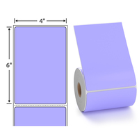 Étiquettes rectangulaires auto-adhésives thermiques imperméables personnalisables en fanfold de 500 feuilles pour codes-barres d'expédition Dymo PayPal