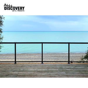 מעקה מעקה זכוכית בטיחות מעקה אלומיניום מעקה למרפסת וגרם מדרגות הרכבה בקלות - Product Image 1