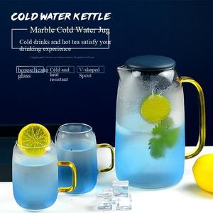 Carafe <span class=keywords><strong>en</strong></span> <span class=keywords><strong>verre</strong></span> borosilicate de haute qualité 1500 ml, pichet <span class=keywords><strong>en</strong></span> <span class=keywords><strong>verre</strong></span>, pots et bouilloires <span class=keywords><strong>à</strong></span> <span class=keywords><strong>eau</strong></span>, théière <span class=keywords><strong>en</strong></span> <span class=keywords><strong>verre</strong></span> avec boîte cadeau - Product Image 2