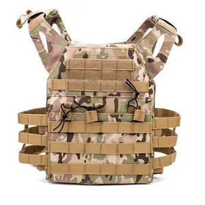 600d caccia tattico piatto Carrier giacca uniformi da esterno gioco Multi Camouflage Molle gilet tattico